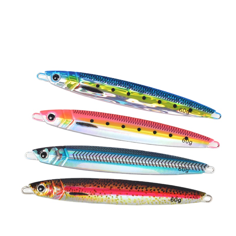 TL 3D Printed Mackerel-Style 40g/60g/80g 150g Fast-Sinking Slow-Rolling Metal-Plated Lead Fish Sea Fishing Artificial Hard Bait – Hard Lure – view 1
