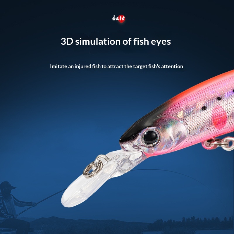 3D Spray Lure Full-Water-Column Vib ABS Artificial Hard Bait 112mm/10g Whole-Body Fish Scales Laser Reflective Without Hooks – Hard Lure – view 1