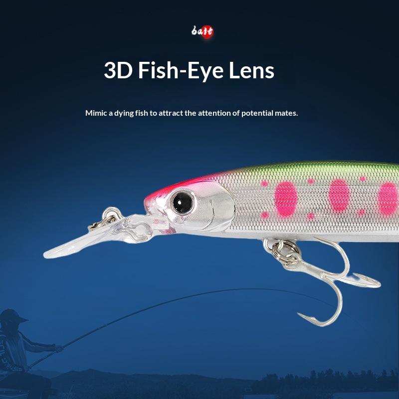 3D Spray Lure Full-Water-Column Vib ABS Artificial Hard Bait 112mm/10g Whole-Body Fish Scales Laser Reflective Without Hooks – Hard Lure – view 4