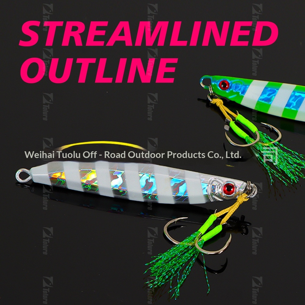 CHEERY Hot-Selling 30g-80g Lead Artificial Hard Bait Lure for Boat Sea Fishing Long-Distance Casting Targeting Spanish Mackerel – Hard Lure – view 3