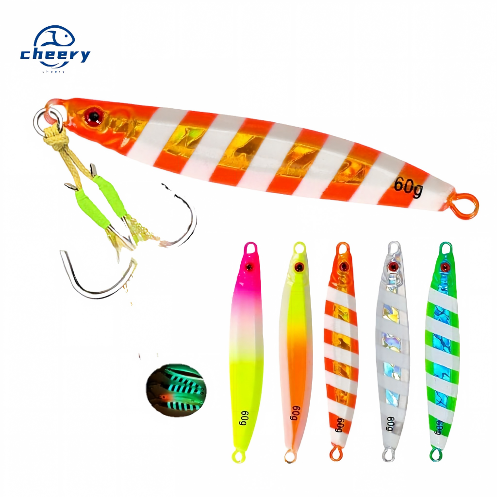 CHEERY Hot-Selling 30g-80g Lead Artificial Hard Bait Lure for Boat Sea Fishing Long-Distance Casting Targeting Spanish Mackerel – Hard Lure – view 1