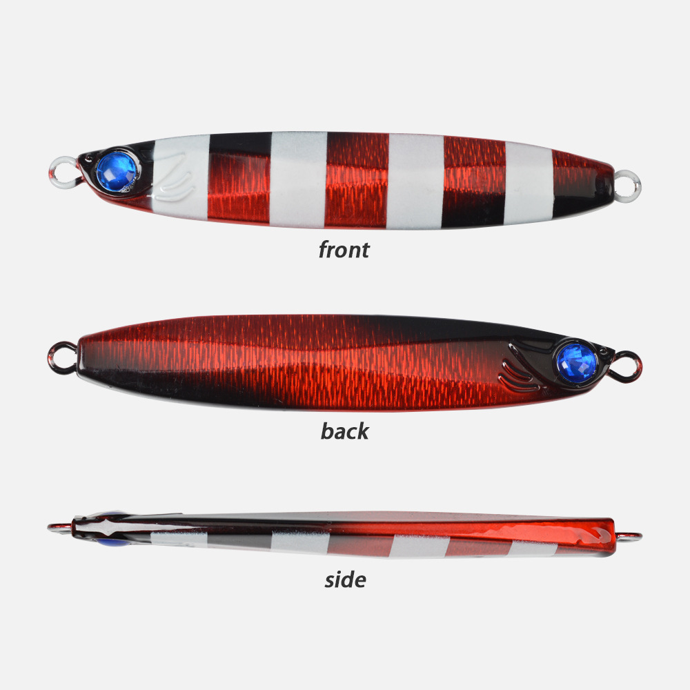 Sea Fishing Boat Casting Metal Jig Lure 80g 100g Fast Retrieve Bare Blade Spanish Mackerel Long-Range Lead Fish Artificial Bait – Hard Lure – view 5