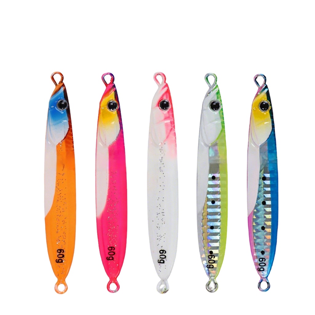 Tolure Long-Cast Jigging Metal Artificial Hard Bait Lure 40g-150g Sea Fishing Boat Fishing Glow-in-the-Dark Slow-Rolling Jig – Hard Lure – view 1