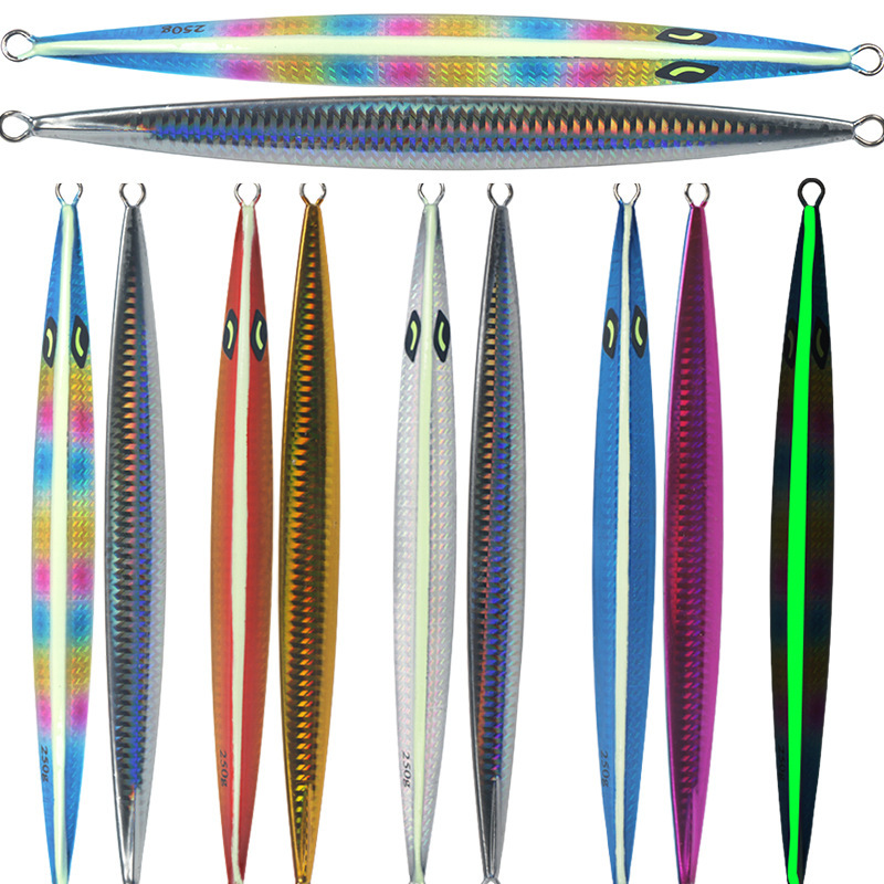 Glow-in-the-Dark Iron Plate Lead Fish Jig Bait for Deep-Sea Boat Fishing Slow-Rolling Artificial Hard Bait Without Hooks – Hard Lure – view 4