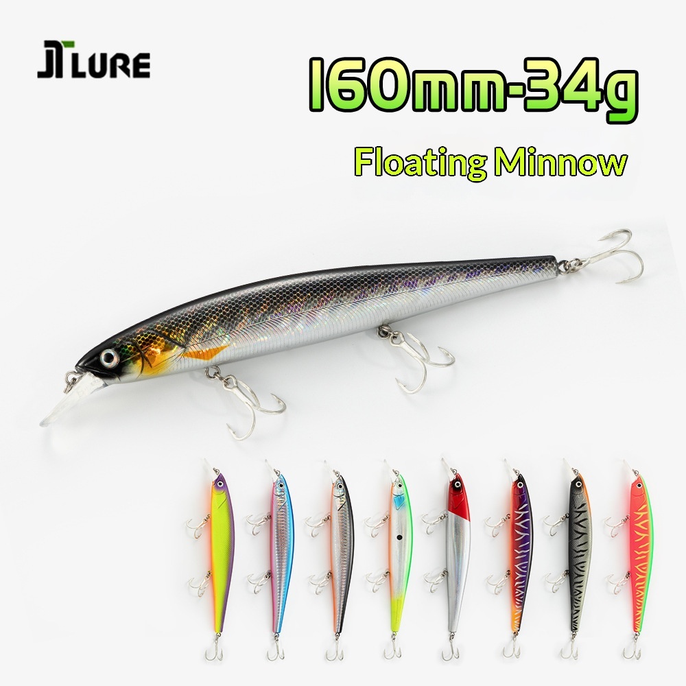 ABS Saltwater Fish Sea Fishing Floating Minnow Lure Long-Cast Suspended Slow-Sinking 34g No Hooks Fishing Tackle – Hard Lure – view 2
