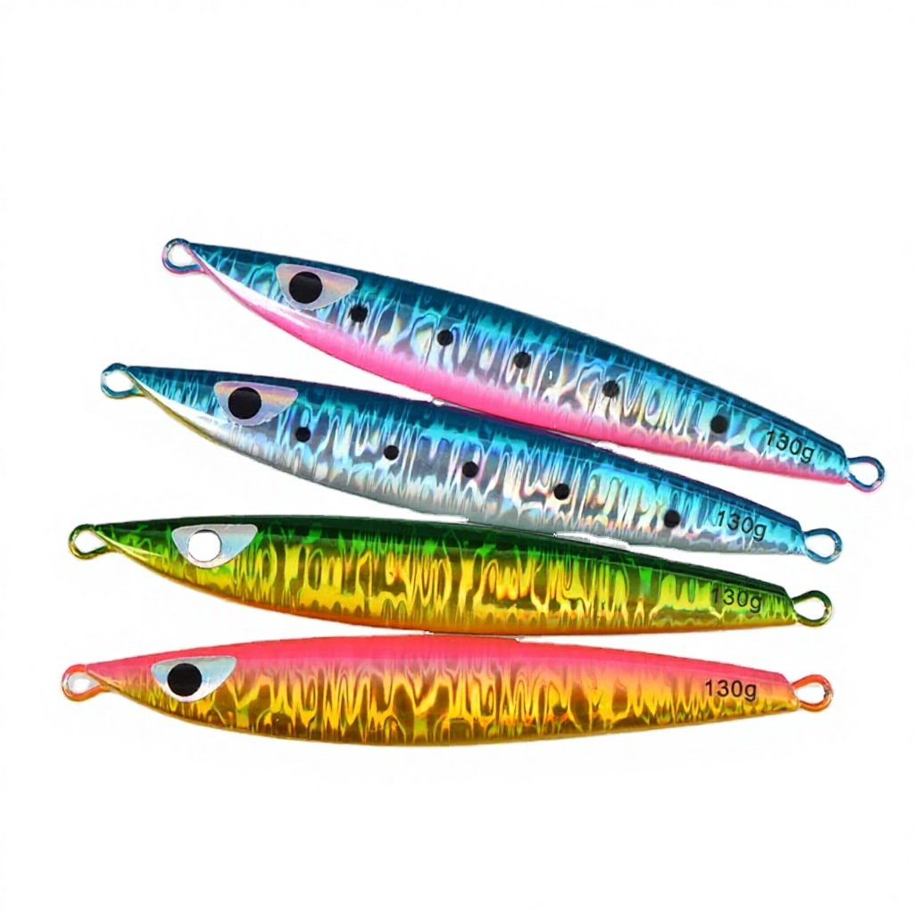 Glow-in-the-Dark Slow-Rolling Artificial Hard Bait Jig 130g 160g Fast-Sinking Sea Fishing Laser Lead Fish Nearshore Boat Fishing – Hard Lure – view 1