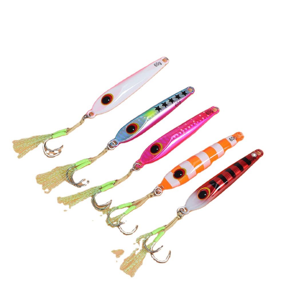 Tuolu New Slow-Shaking Iron Plate Hard Artificial Bait Noctilucent Multi-Color Lure Lead Fish Bionic Spanish Mackerel Fishing – Hard Lure – view 2