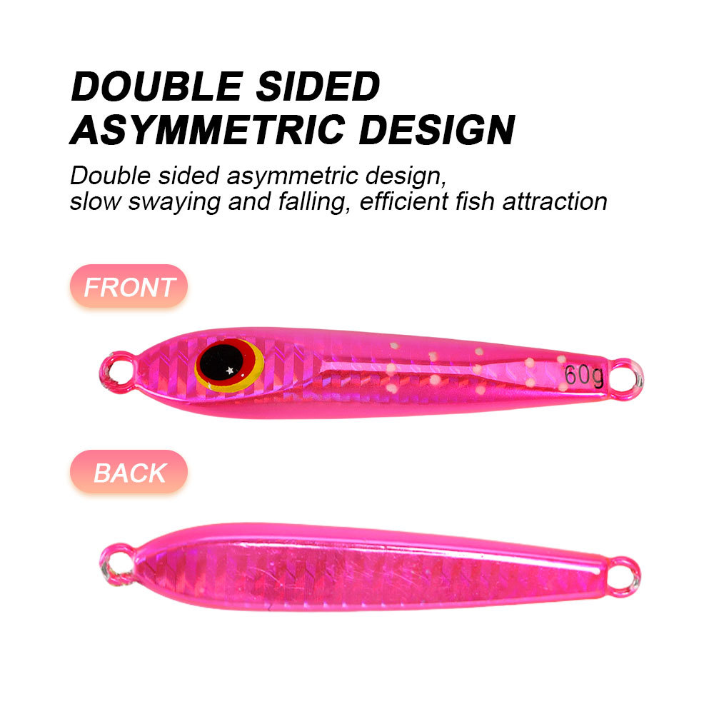 Tuolu New Slow-Shaking Iron Plate Hard Artificial Bait Noctilucent Multi-Color Lure Lead Fish Bionic Spanish Mackerel Fishing – Hard Lure – view 5