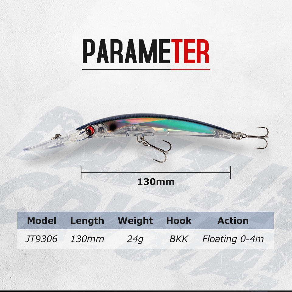 JTLURE Cross-Border Bionic Fish Lure Minnow 13cm 24g Stainless Steel Artificial Hard Bait Fishing Tackle for Spanish Mackerel – Hard Lure – view 3