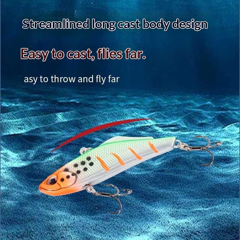 New Style Long-Cast ABS VIB Lure 70mm/155g Sea Fishing Tackle Bionic Snakehead Saltwater Fish Bait in Stock Wholesale – Hard Lure – view 1