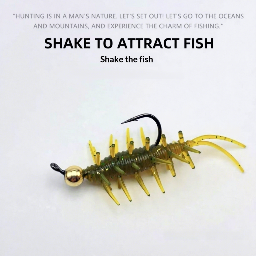 Furfish Lure Soft Artificial Bait Wild Fishing Drop-Shot Lead Head Hook Floating Bass Catfish Sea Fishing Biomimetic Wholesale – Worms & Grubs – view 3