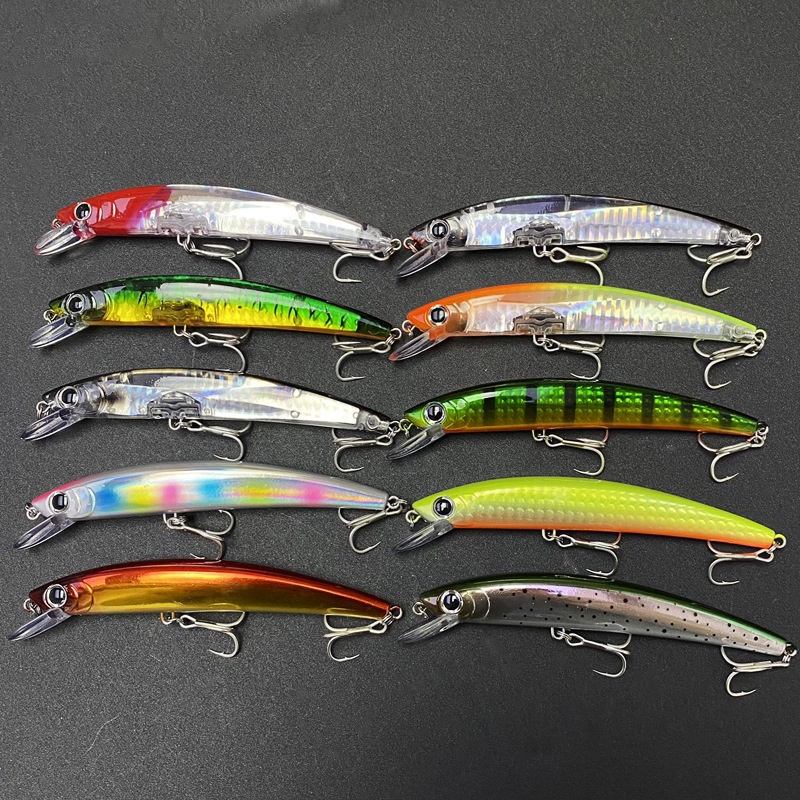Cheery Lure 11cm/14g Floating Minnow Artificial Hard Bait Stainless Steel With Hooks Sea Fishing Long Distance Throwing Bionic – Minnow – view 3