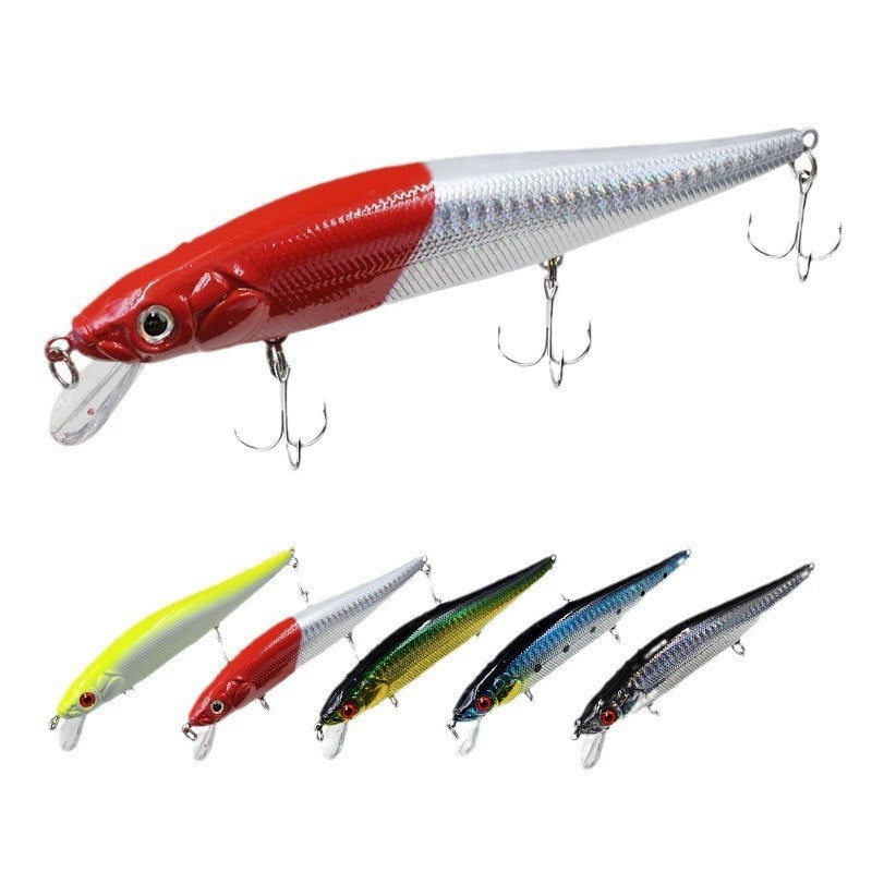 14cm 22g Stainless Steel Long-Throwing Sea Bass Killer Lure Large Minnow Artificial Hard Bait Ball Bearing for Cross-Border – Hard Lure – view 1