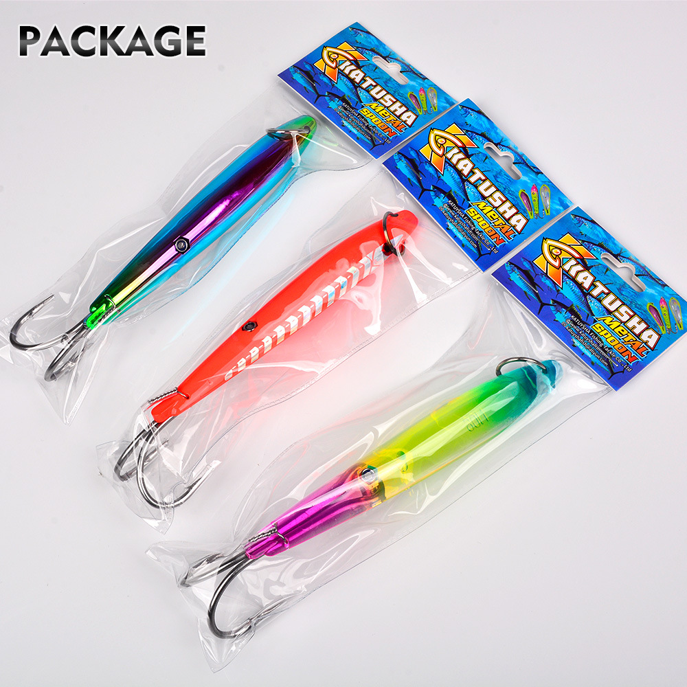 Pencil Lure Double-Hook ABS Plastic Artificial Hard Bait Long-Cast Sinking Sea Freshwater Sea Bass Salmon Catfish Marlin Pike – Hard Lure – view 3