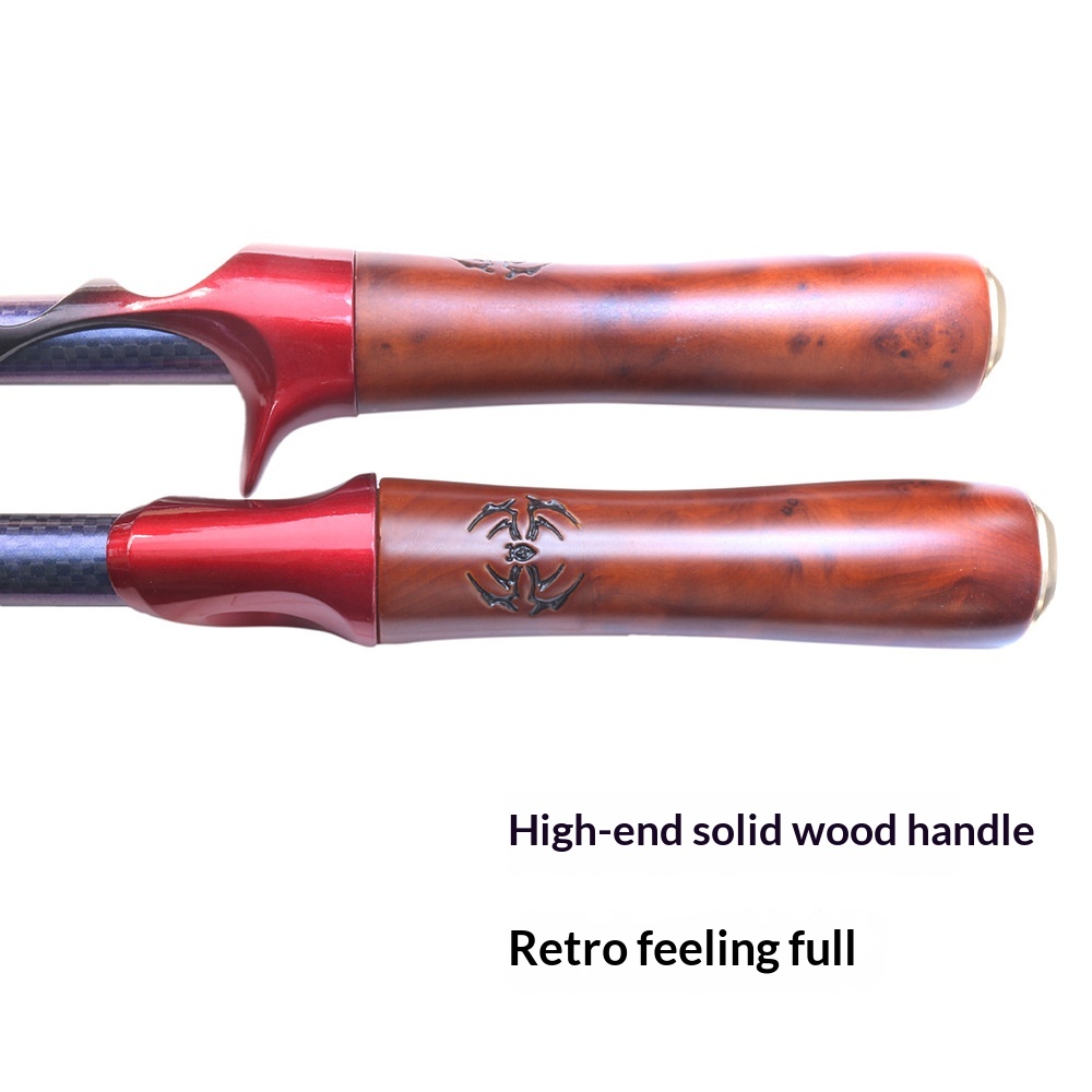 Fuji K Guide Ring Makou Rod Solid Wood Handle Ultra Light Hard Action Split Grip Lure Fishing Rod 1.68-1.8m Weihai Factory – Fishing Rod – view 3