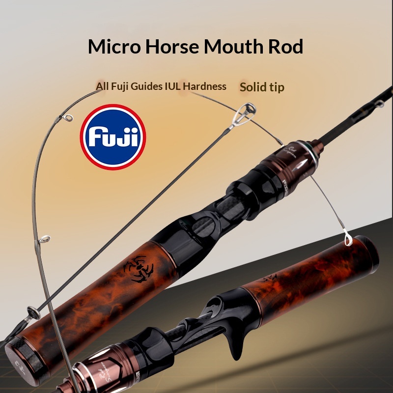 Micro-Item Fuji Solid Wood Carbon Super Soft for Lure Fishing Rod Soft Tone Stream Rod Whitebait Bighead Carp Weihai Stock – Fishing Rod – view 2