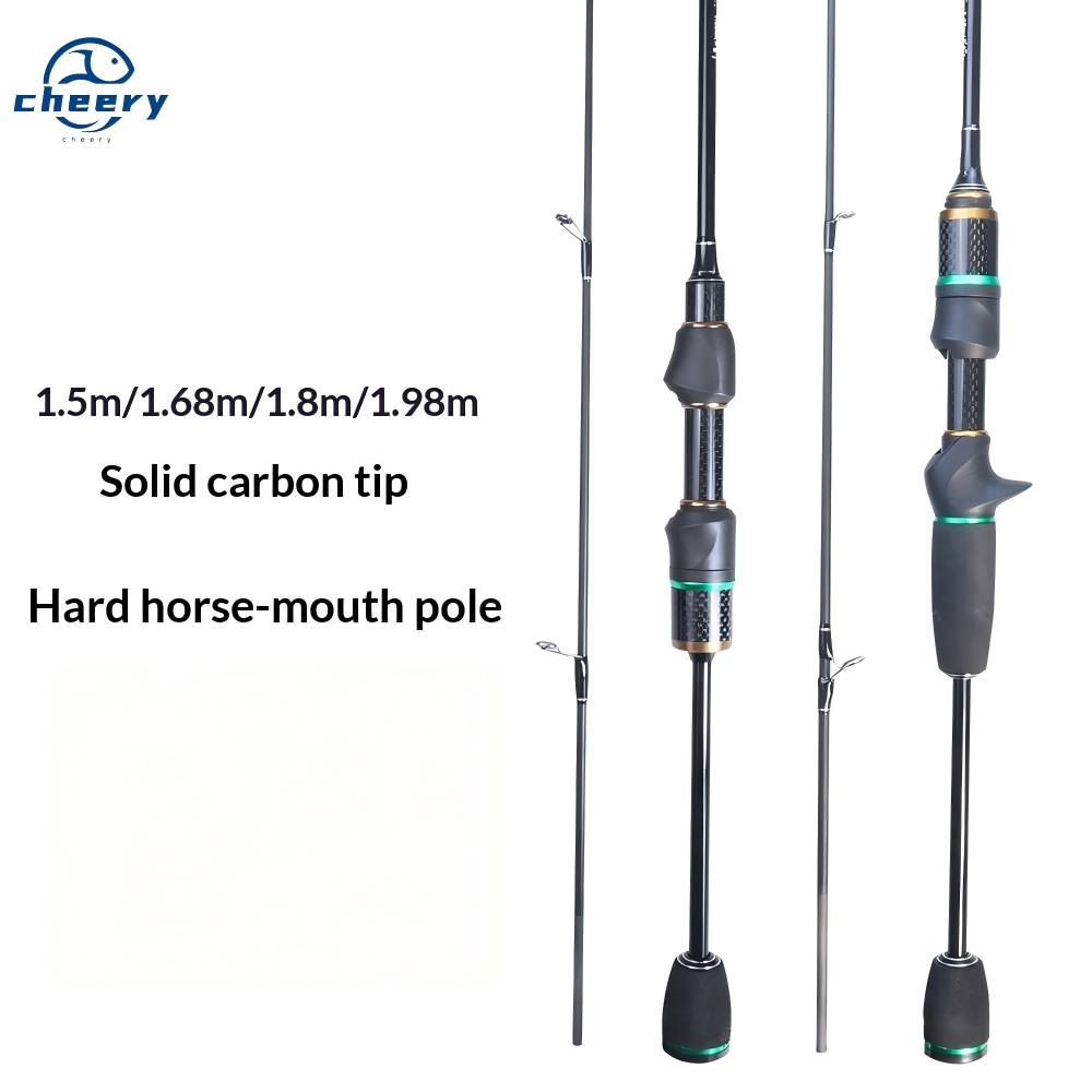 Cheery Solid Carbon Horse Mouth Micro Creek Ultra Light Luya Rod Hard Action Lure Fishing Stream Weihai Factory Spot Wholesale – Fishing Rod – view 1