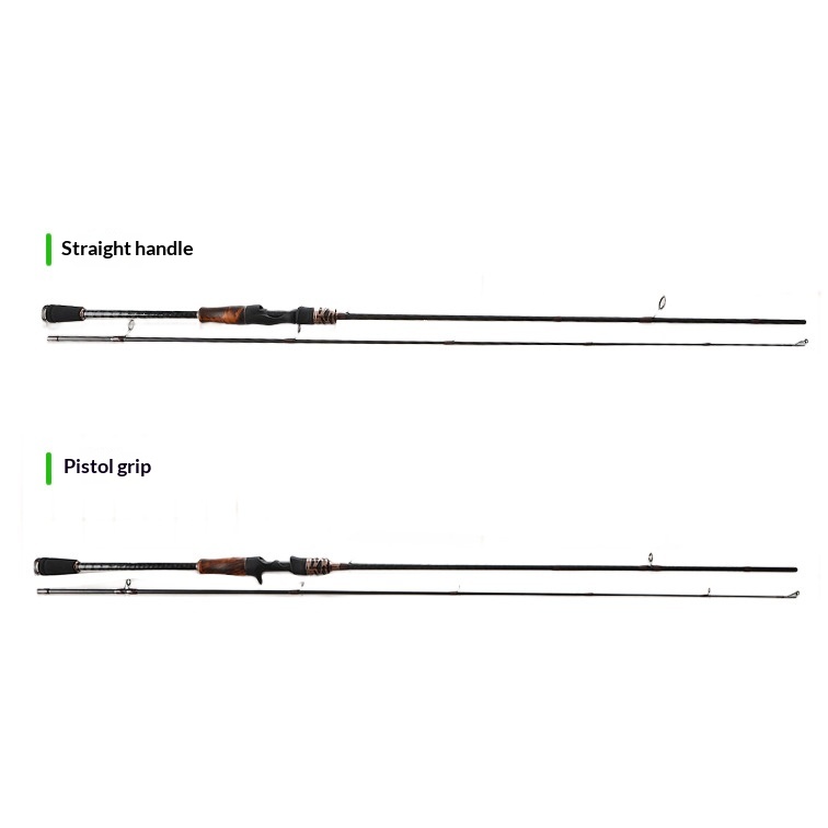 Solid Wood Handle Full Size Universal Luya Rod Carbon Fiber Lure Fishing Rod ML Hard Action Road Sliding Spot Wholesale – Fishing Rod – view 1