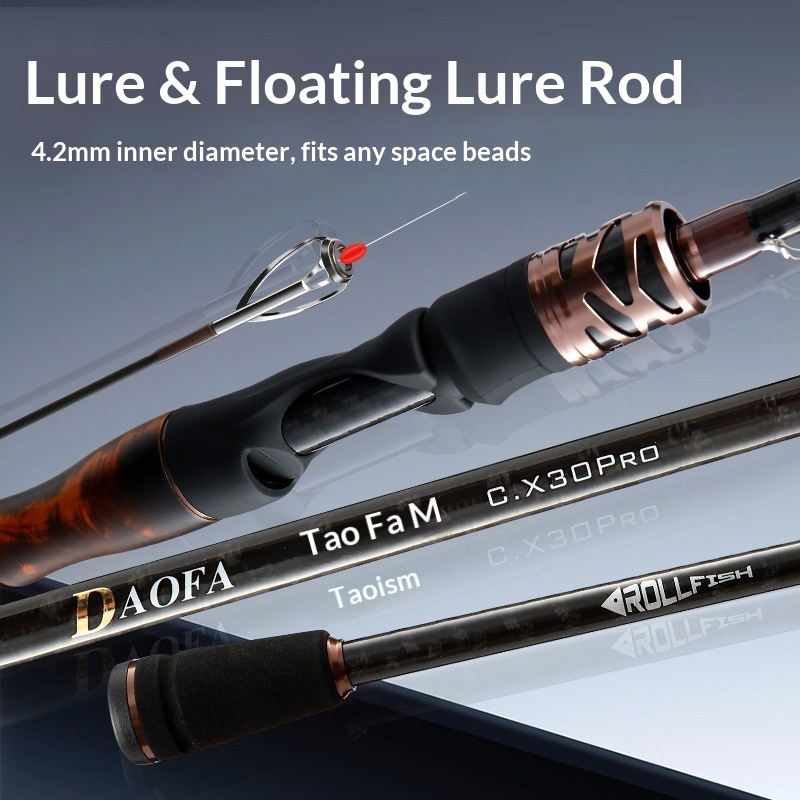 Solid Wood Handle Full Size Universal Luya Rod Carbon Fiber Lure Fishing Rod ML Hard Action Road Sliding Spot Wholesale – Fishing Rod – view 4