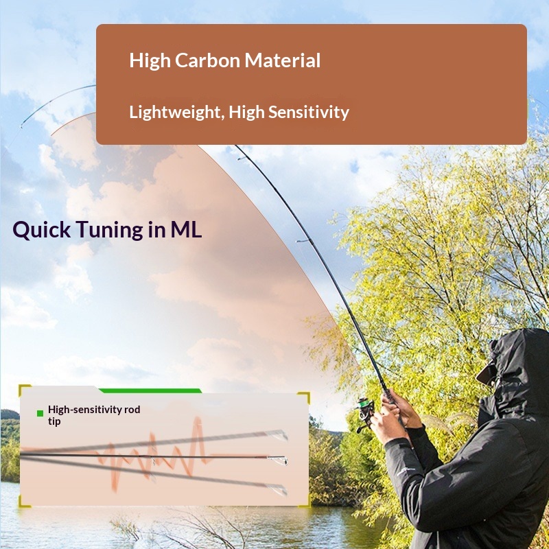 Solid Wood Handle Full Size Universal Luya Rod Carbon Fiber Lure Fishing Rod ML Hard Action Road Sliding Spot Wholesale – Fishing Rod – view 2
