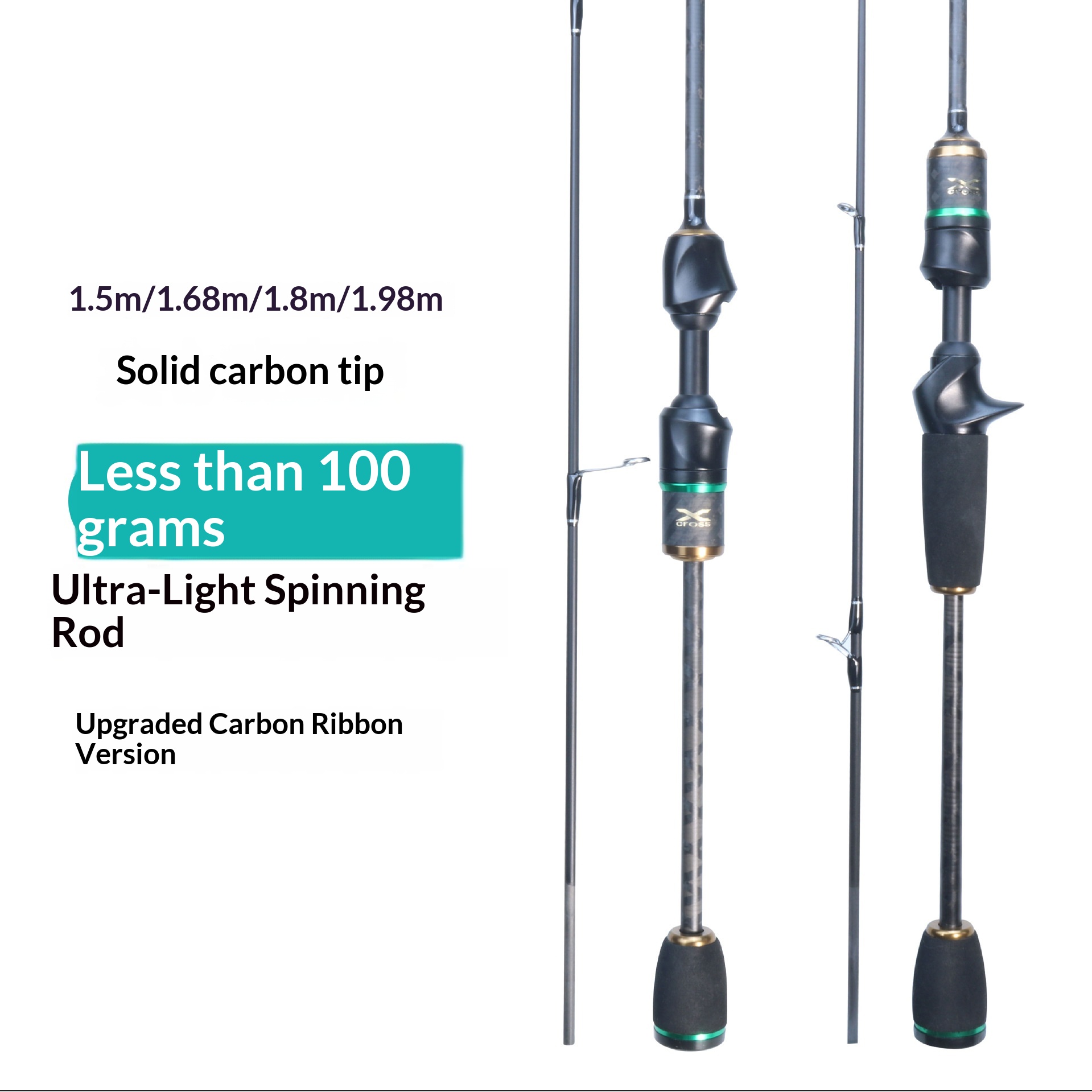Ultra-Light Solid Carbon Sea Bass Lure Rod Hard-Action for Stream Fishing Sizes 1.5m-1.98m Weihai Factory – Fishing Rod – view 5
