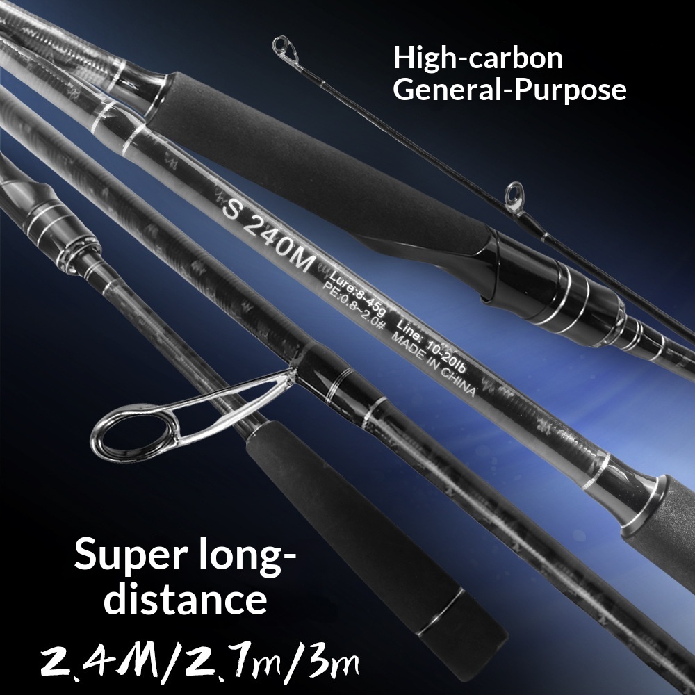 33 Meters Stock Long-Distance Casting & Jigging Rod MH Action All-Carbon Bank Fishing 120cm Collapsed Length Straight/Gun Handle – Fishing Rod – view 2