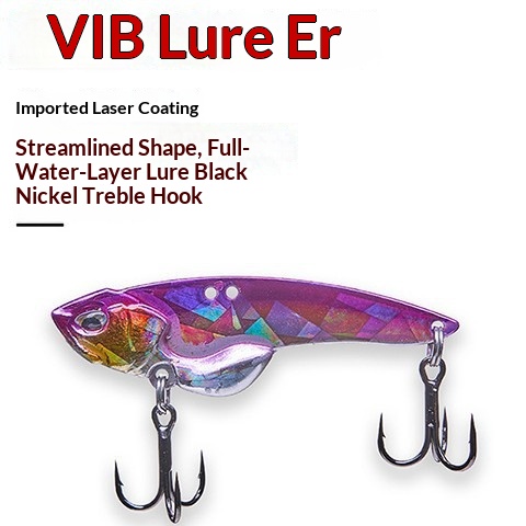 Lead-coated Copper Vib Long-Cast Metal Luya Bait Hon Bionic Fake Bait Perch Freshwater Fishing Set – Hard Lure – view 3