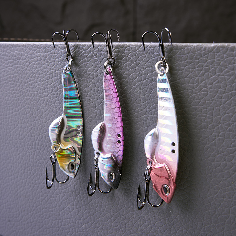 Lead-coated Copper Vib Long-Cast Metal Luya Bait Hon Bionic Fake Bait Perch Freshwater Fishing Set – Hard Lure – view 5