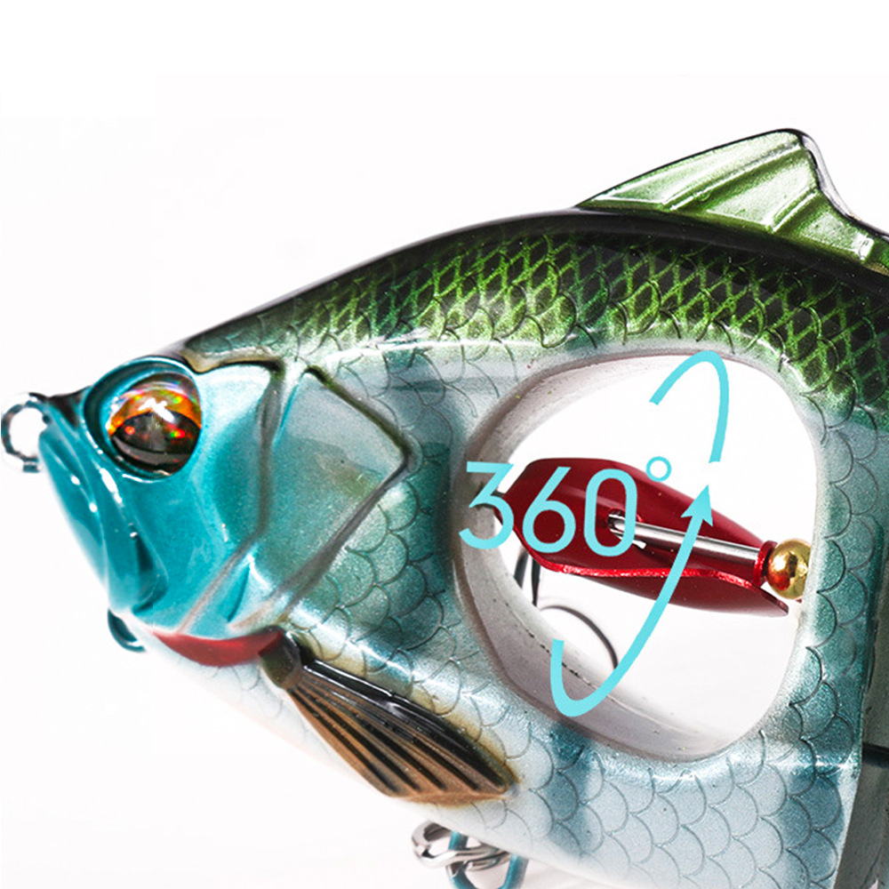 Espressif Long-Cast Sinking Pencil Propeller Two-Section Fish with Built-In Rattle Metal Bass Sea Fishing Lure Cross-Border – Hard Lure – view 3