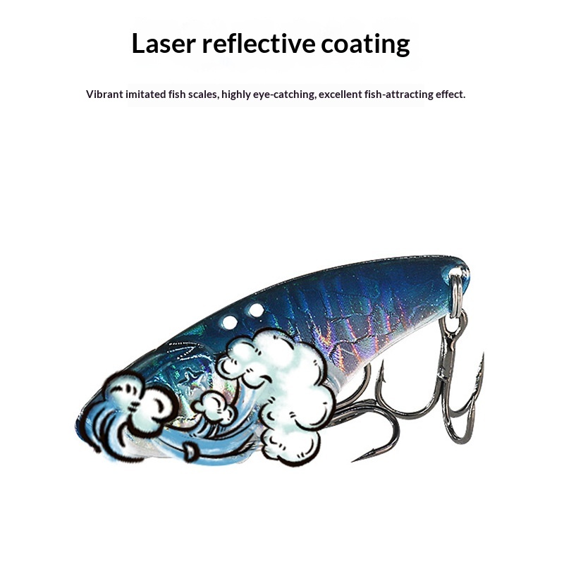 Lexin Ringtail Cobra Micro Metal Remote Vb Die Dragon Teeth VB Luya Bait Perch Mandarin Fish Artificial Hard Bait with Hooks – Hard Lure – view 3