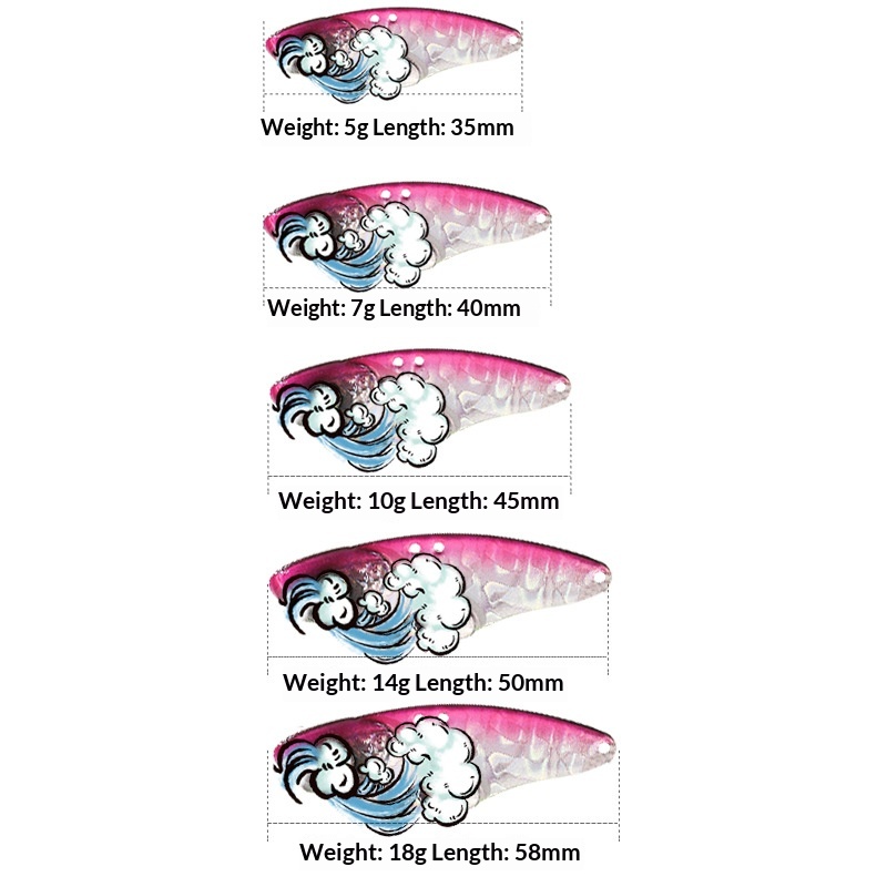 Lexin Ringtail Cobra Micro Metal Remote Vb Die Dragon Teeth VB Luya Bait Perch Mandarin Fish Artificial Hard Bait with Hooks – Hard Lure – view 1