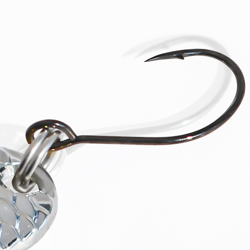 Zinc Alloy Sequin Spoon Lure Bait Artificial Hard Bait for Micro Creature Diverse Mandarin Fish White Striped Fish Gold Silver – Hard Lure – view 3