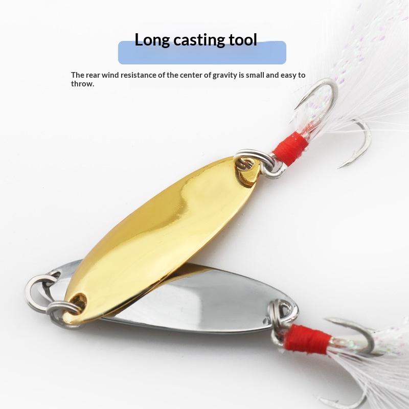 Crankbait Lure Zinc Alloy Sequin Barbless Bait for Sea Bass Freshwater Saltwater Fishing – Hard Lure – view 1