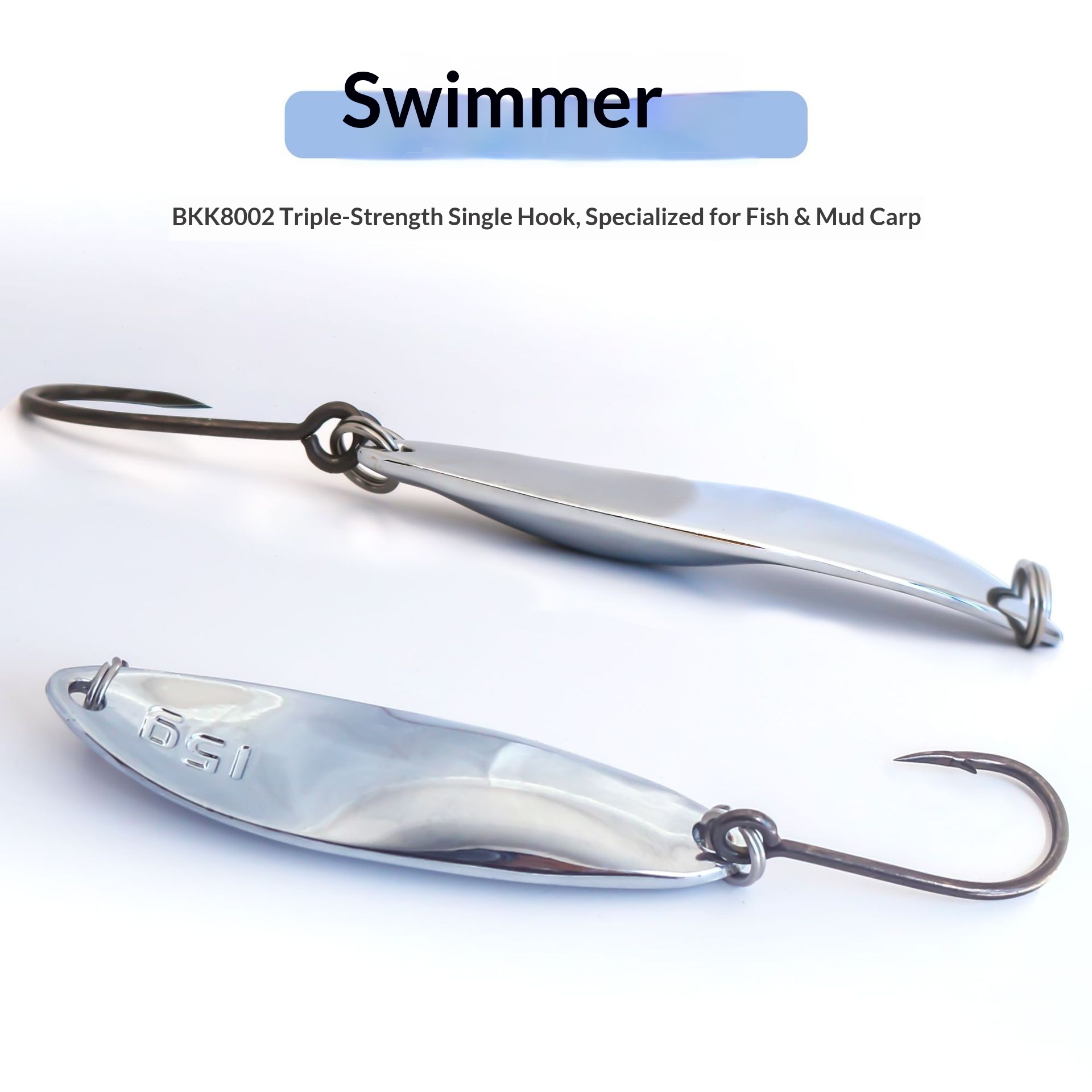 Crankbait Lure Zinc Alloy Sequin Barbless Bait for Sea Bass Freshwater Saltwater Fishing – Hard Lure – view 2