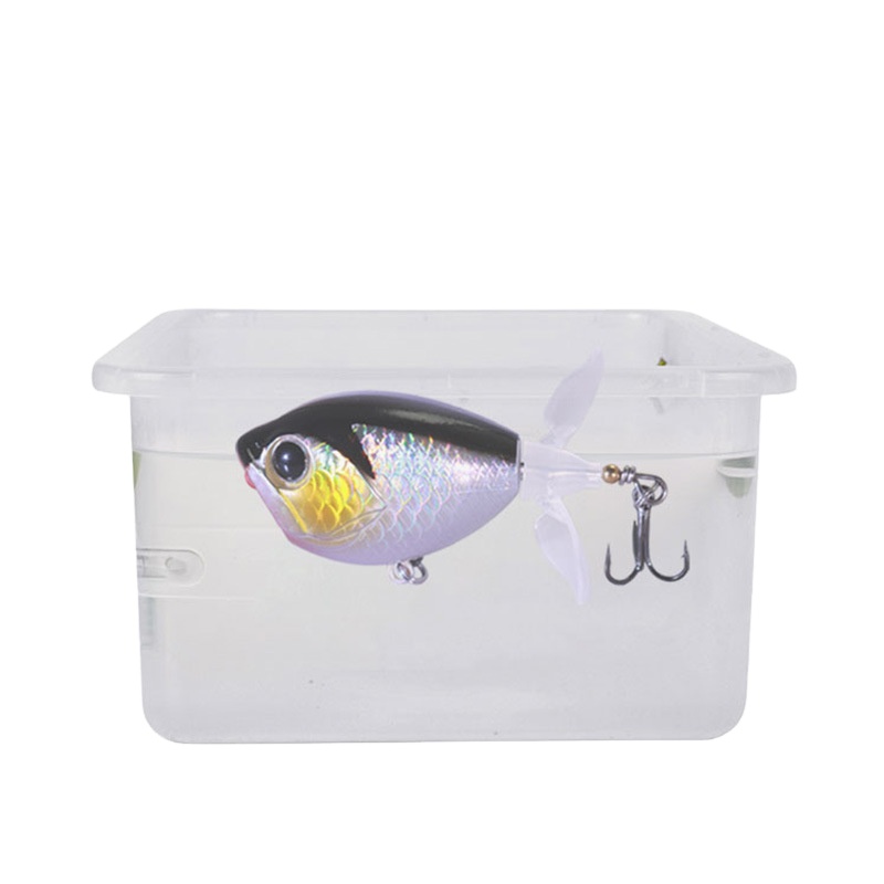 Luya Bait Double Propeller Floating Water Tractor Surface Micro-object Bass Bow False Bait Cross-border Shaking Fast Small – Hard Lure – view 1