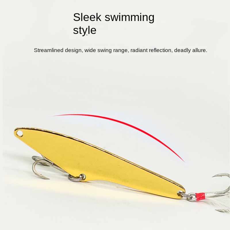 Lexin Qiandao Lake Broadsword VIB Sequins Luya Ultra-far Shore Zinc Alloy Plate Perch Warped Mandarin Fish Artificial Hard Bait – Hard Lure – view 4