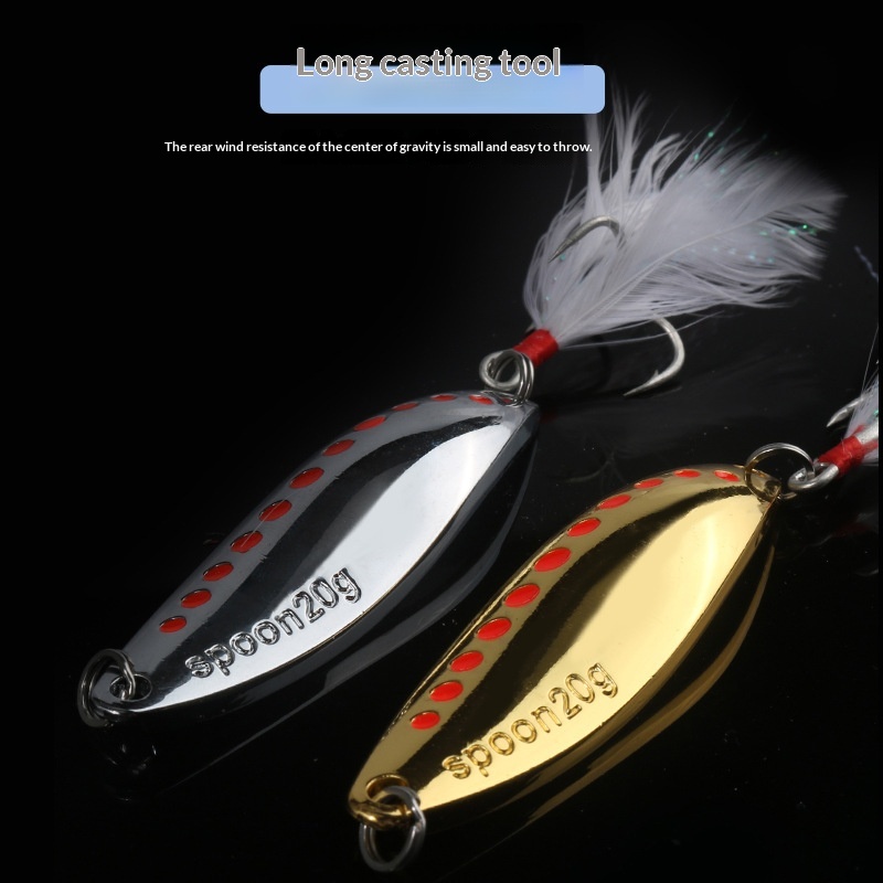 New Red Dot Leech Luya Sequin Zinc Alloy Artificial Hard Bait Without Hooks for Bass Fishing – Hard Lure – view 2