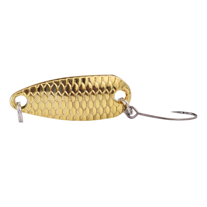 Dragon Scale Fish Mouth Sequin Stream Lure Bare Blade Micro Lure Bait Snapper Grass Carp White Striped Fish Zinc Alloy Hooks – Hard Lure – view 1
