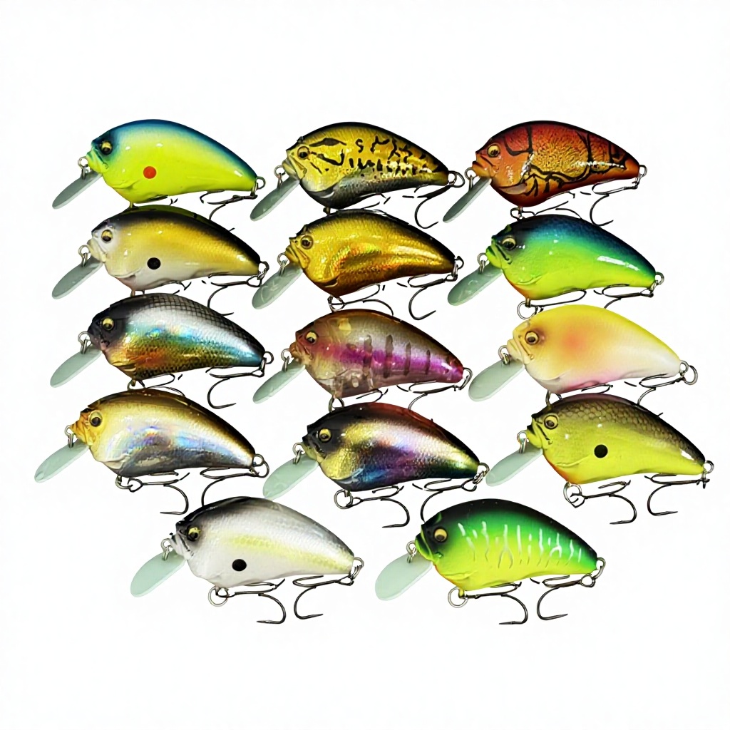 Cheery 75mm/14.5g Artificial Rattle Vib Waterproof Hard Plastic Freshwater Fishing Lure Sinking Lure Baity Water 14.5g Fish Lure – Crankbait – view 2