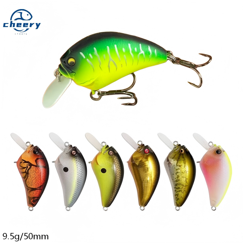 Cheery 75mm/14.5g Artificial Rattle Vib Waterproof Hard Plastic Freshwater Fishing Lure Sinking Lure Baity Water 14.5g Fish Lure – Crankbait – view 1