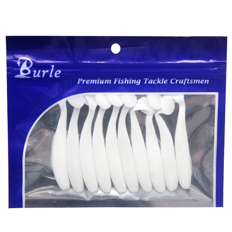 TOPIND 5.5/6.3/7/9/12cm Silicone Soft Lure Paddle Shad Bait T-tail Wavy Tail for Ocean Boat & River Fishing – Soft Lure – view 4