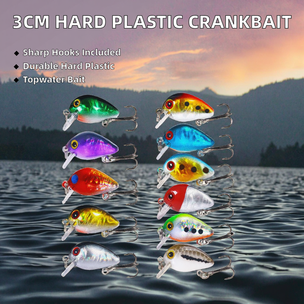 NEWUP Artificial Hard Bait Topwater Lure 1.5G ABS Material for Catfish Cod & Pike Fishing with Hooks – Crankbait – view 2