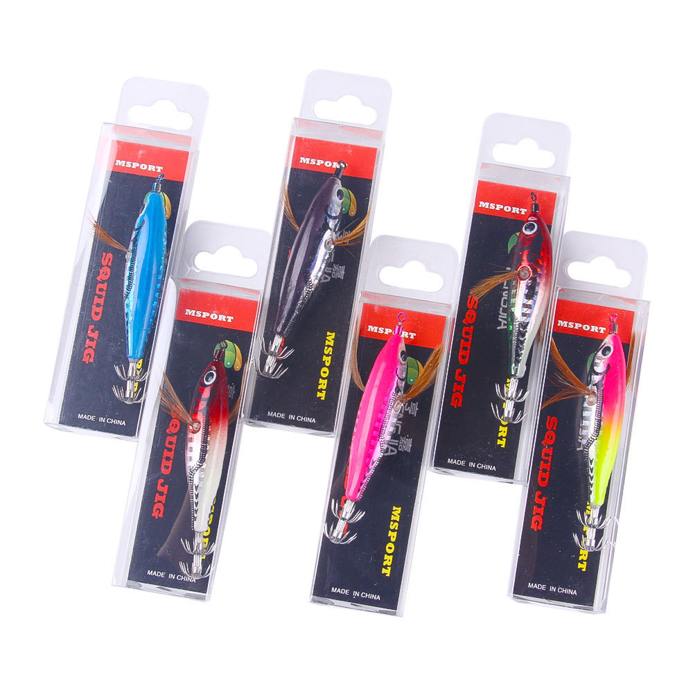 7.8CM 9.7CM Wholesale ABS Plastic Glow Squid Jig Lure with Luminous Shrimp Design for Sea River & Lake Fishing – Hard Lure – view 3