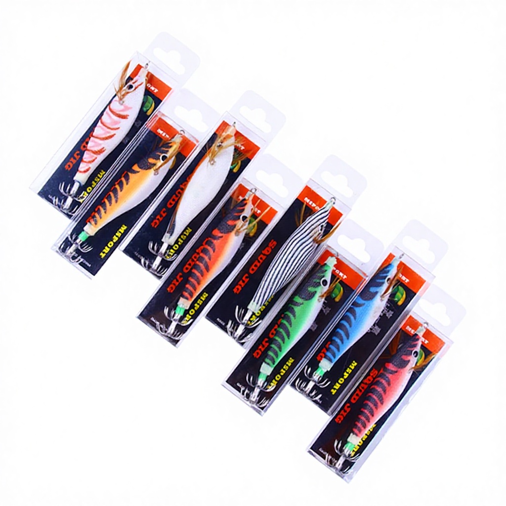 Wholesale SJ013 10cm 9.6g 3.5# Saltwater Luminous Shrimp Baits Squid Jig Fly Fishing Float Fishing Lures – Hard Lure – view 3