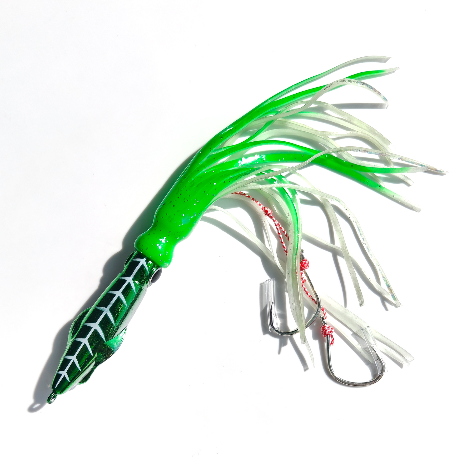 New Design Multi-Color Skirt Spider Hook 120g Lead Midwater Artificial Hard Bait Deep Sea Fishing Lure for Bass Marlin Target – Hard Lure – view 3
