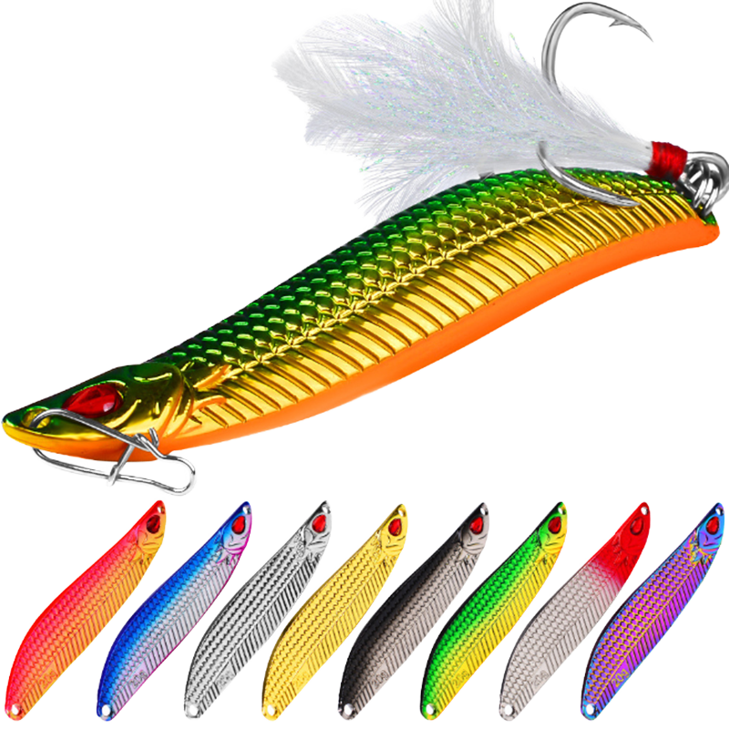 10g Artificial Metal Spoon Long Throw Bait Fishing Lure S-shape Jigging for Trout Saltwater Fish & Pike – Spoon & Spinner – view 1