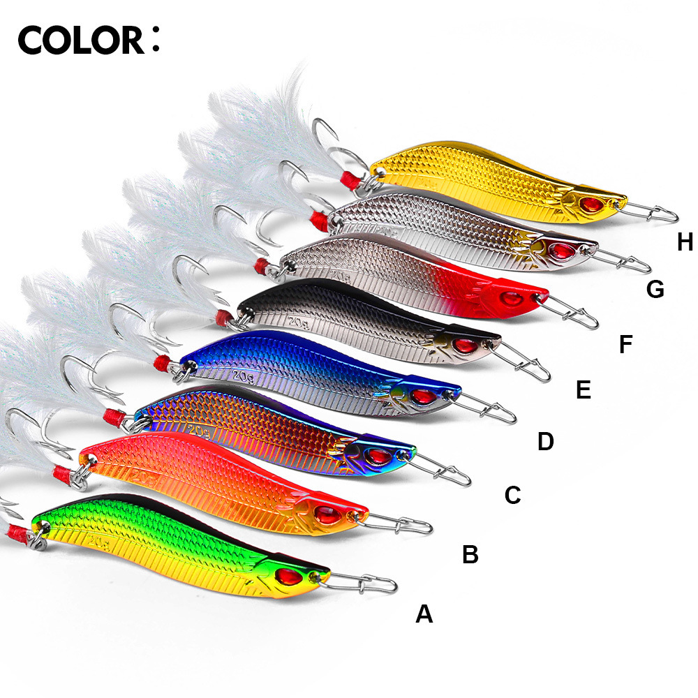 10g Artificial Metal Spoon Long Throw Bait Fishing Lure S-shape Jigging for Trout Saltwater Fish & Pike – Spoon & Spinner – view 4
