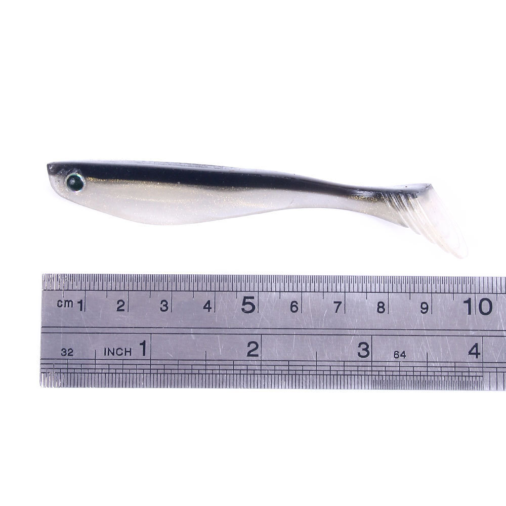 Silicone Soft Lure T-Tail Shad 10cm 35g Printed Fishing Bait Without Hooks for River Lake Stream Ocean Boat Fishing – Soft Lure – view 4
