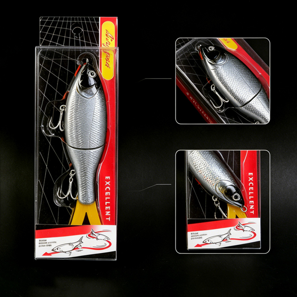 CHEERY New Tail Multi-Jointed Fishing Lure, Swimbait for Pike Bass, Saltwater Freshwater Fishing Tackle – Hard Lure – view 2