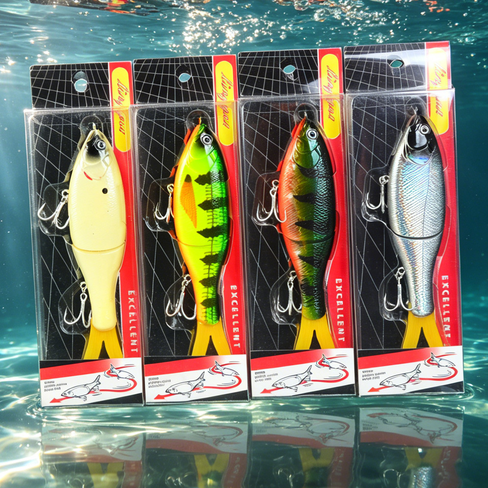 CHEERY New Tail Multi-Jointed Fishing Lure, Swimbait for Pike Bass, Saltwater Freshwater Fishing Tackle – Hard Lure – view 3